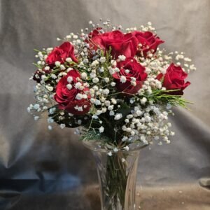 Bouquet de rosas con paniculata